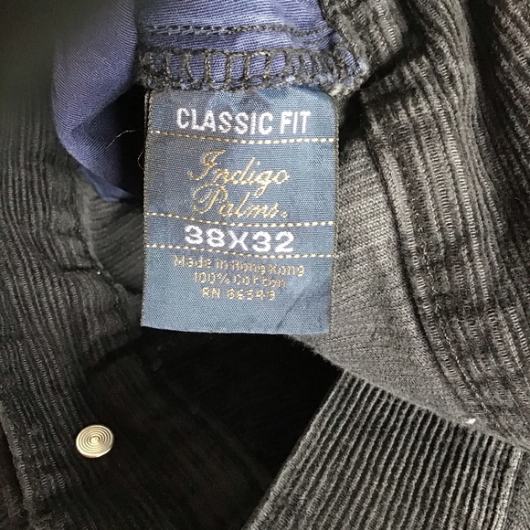 Indigo Palms by Tommy Bahama NWT Men’s Classic Fit Corduroy Pant 38 X 32 - Picture 9 of 15